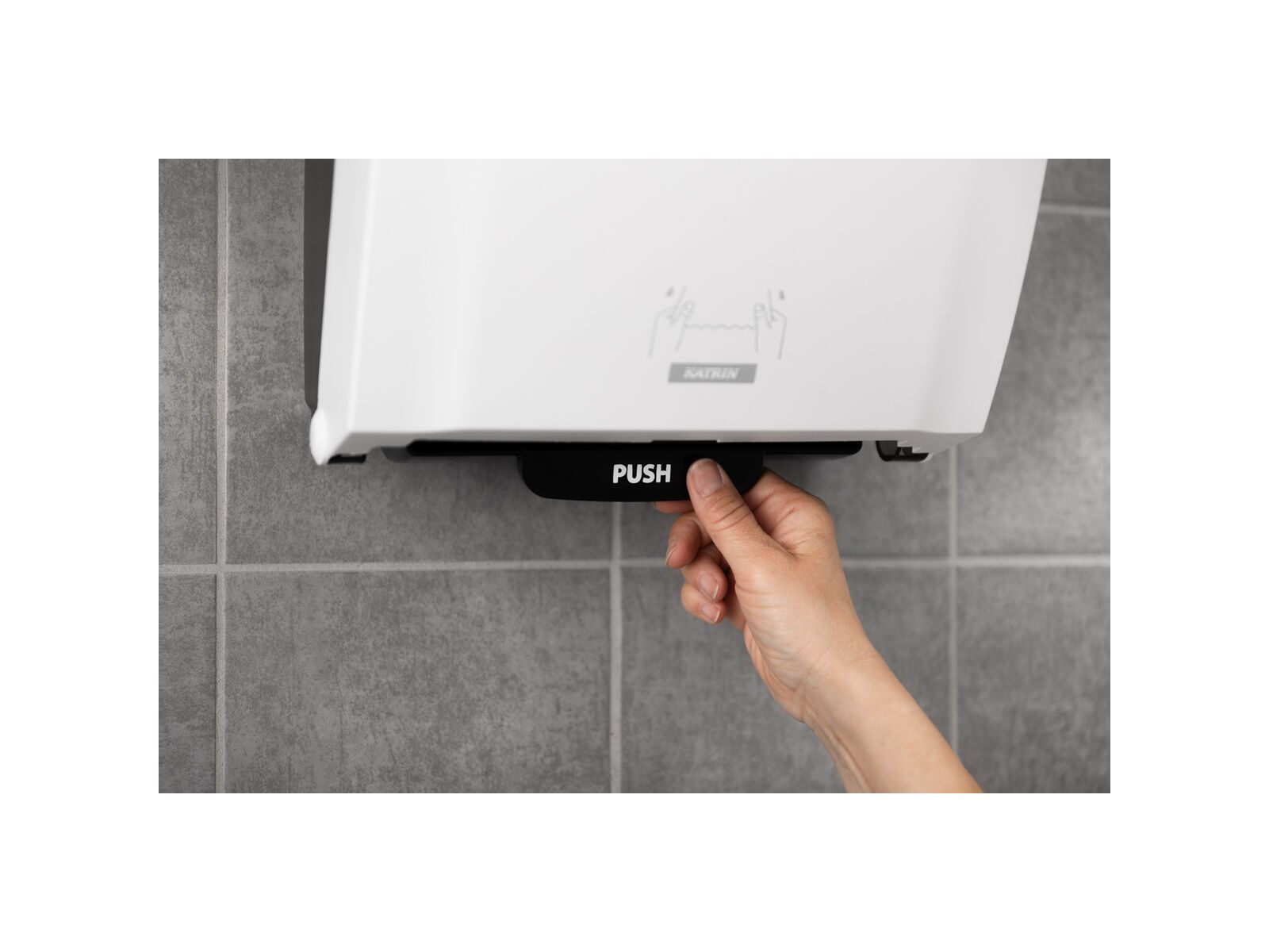Dozownik na ręczniki papierowe w rolce Katrin System 82094 Biały